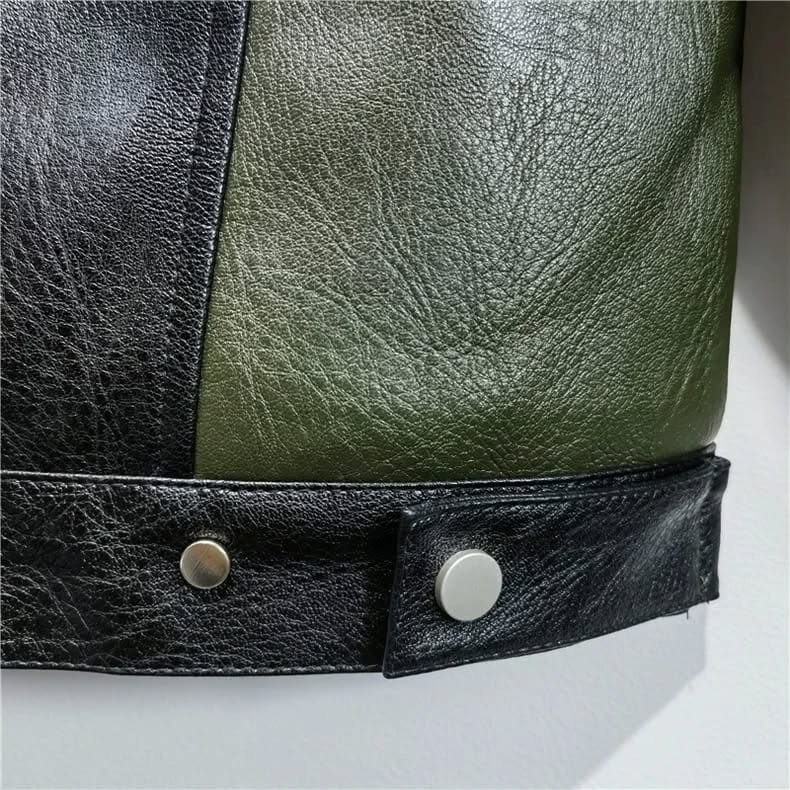 GIACCA IN PELLE FORMULA 1 VERDE "OLYMPUS"