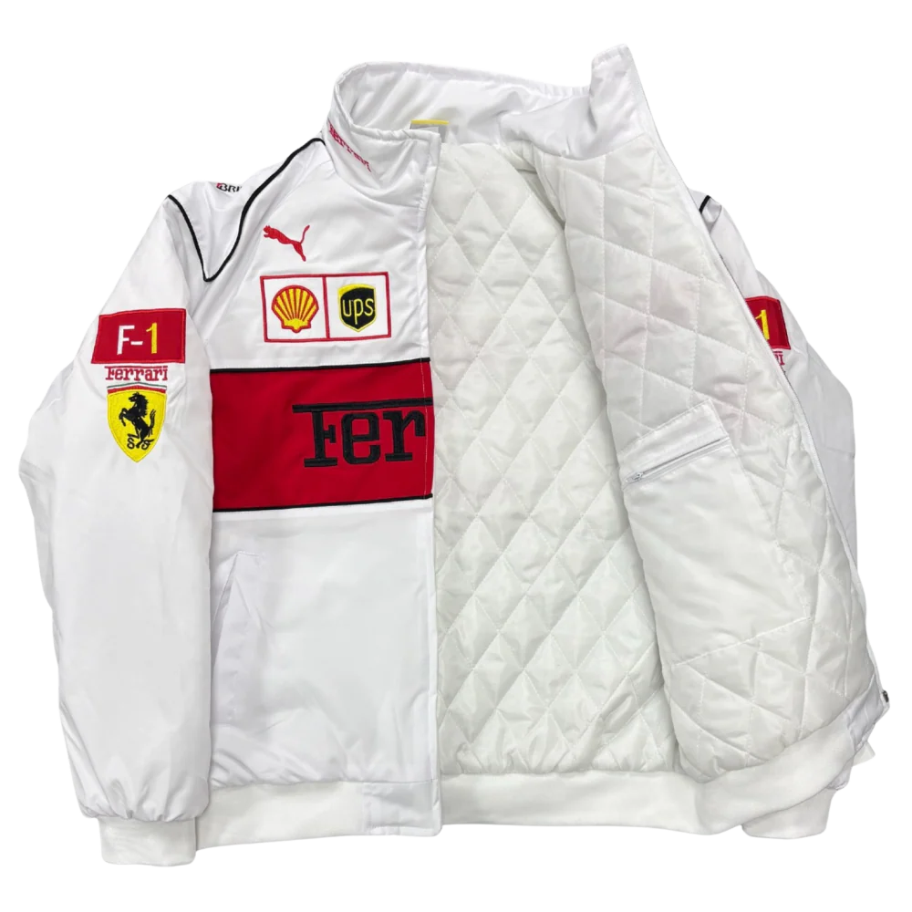GIACCA VINTAGE FORMULA 1 BIANCA