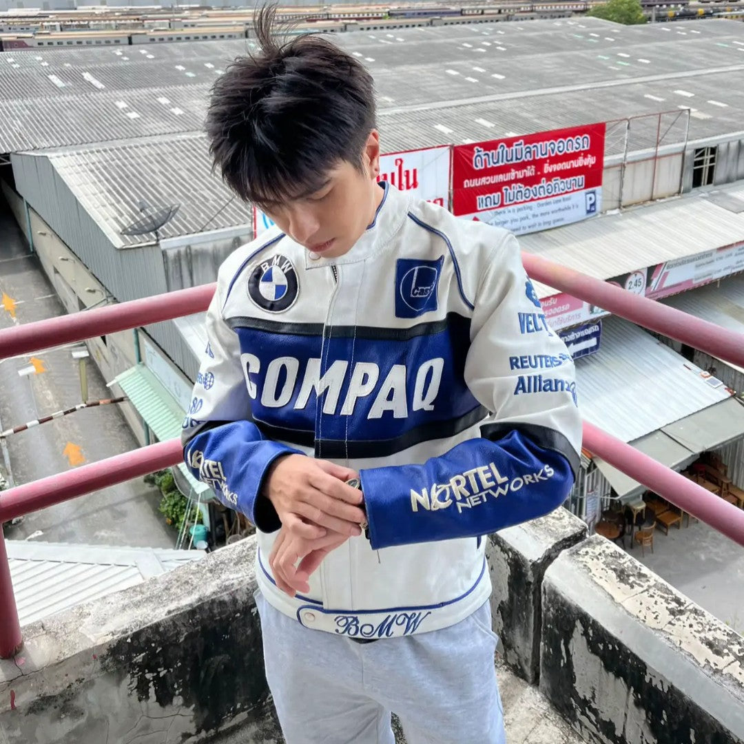 GIACCA DI PELLE BMW BIANCA