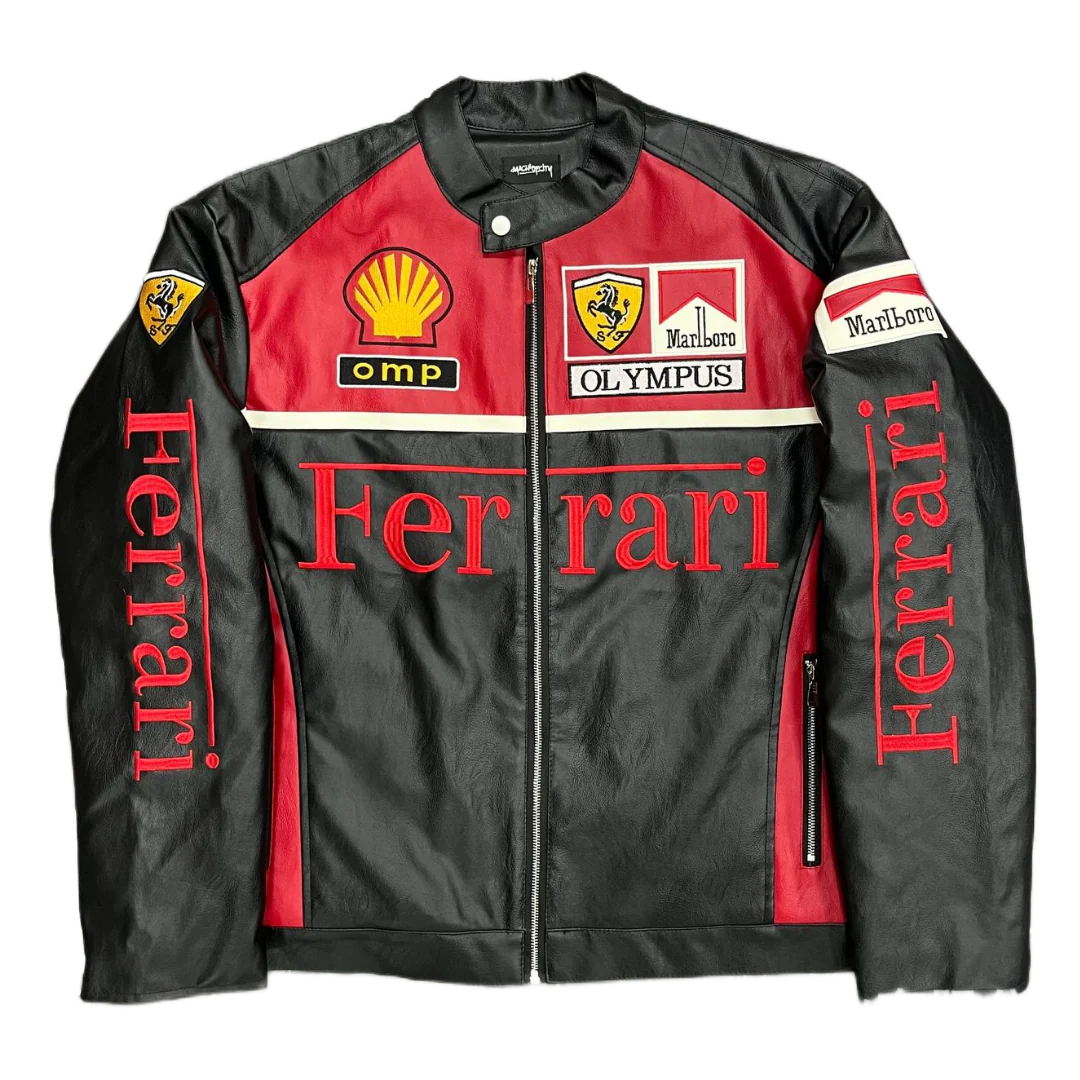 GIACCA IN PELLE FORMULA 1 ROSSA "OLYMPUS"