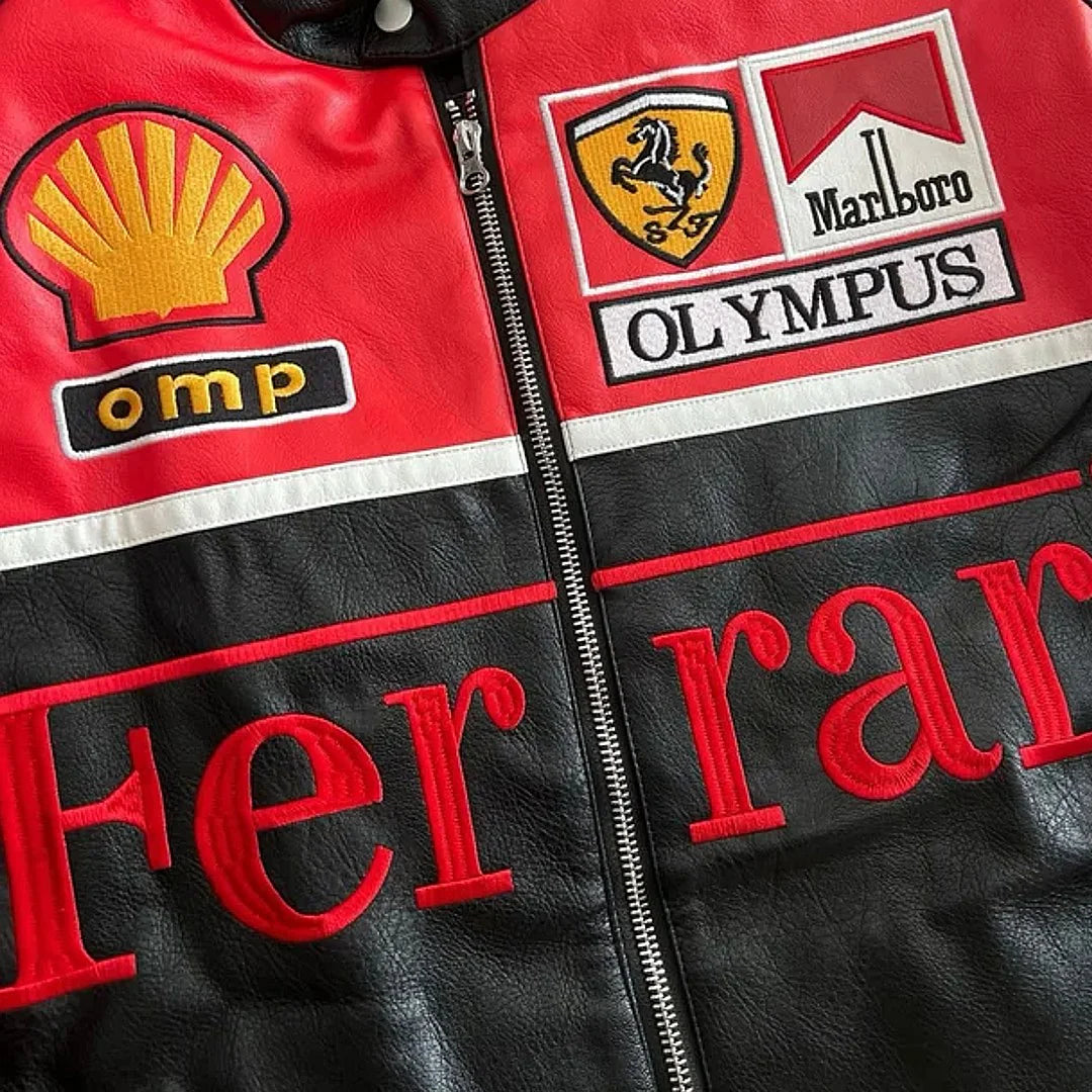 GIACCA IN PELLE FORMULA 1 ROSSA "OLYMPUS"